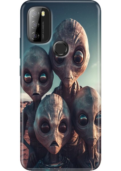 Reeder P13 Blue Max 2021 Kılıf Rubber Baskı Silikon Cover Ufo