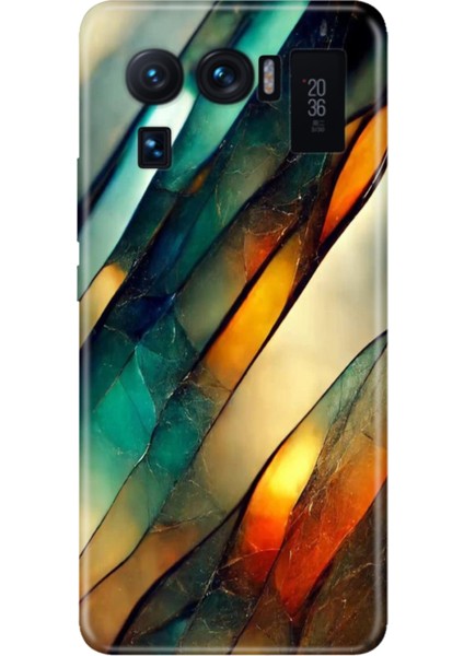 Xiaomi Mi 11 Ultra Kılıf Desenli Outlet Silikon Flora Mermer