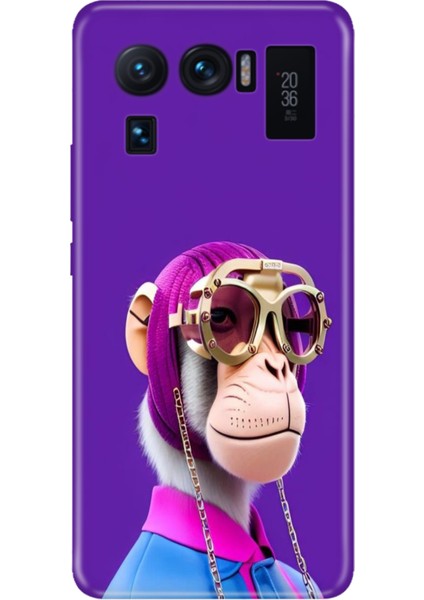 Xiaomi Mi 11 Ultra Kılıf Desenli Outlet Silikon Monkey