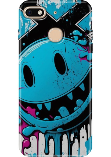 General Mobile Gm 8 Go Kılıf Desenli Silikon Renkli Tpu Uv Vintage Wall