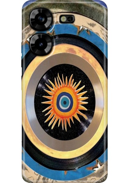 Tecno Pova 5 Kılıf Renkli Esnek Silikon Nazar