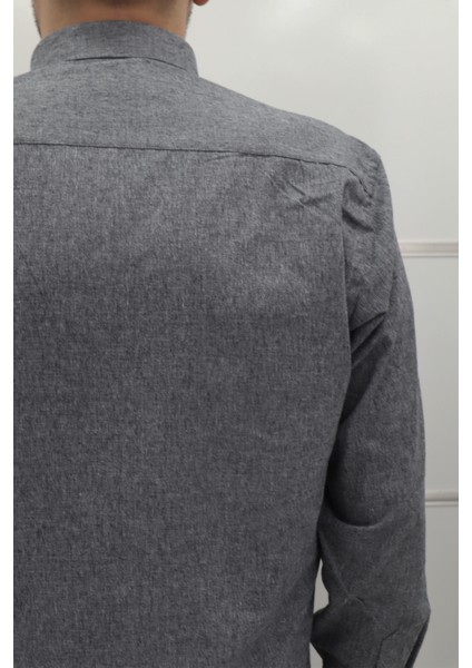 Fistan Store Erkek Düz Klasik Kesim Rahat Kalıp Tek Cepli Kışlık Kaşmir Gömlek fırsatları