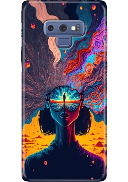 Samsung Galaxy Note 9 Kılıf Renkli Esnek Silikon Girdap