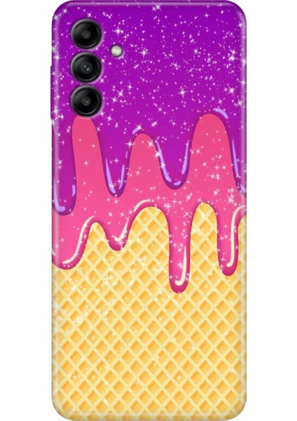 Samsung Galaxy A15 Kapak Kılıf SM-A15 Tasarım Esnek Silikon Krema