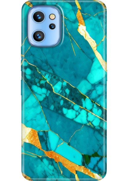 Reeder S19 Max Pro Kılıf Desenli Temalı Baskılı Silikon Kapak Prag Mermer