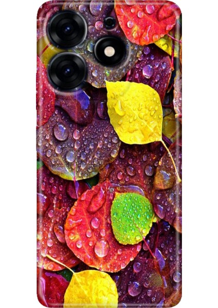 Tecno Spark 20 - 20C Kılıf Renkli Temalı Tarz Silikon Sonbahar