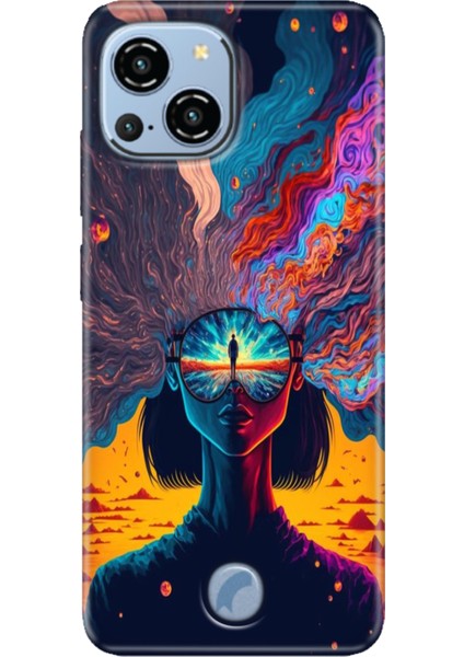 Reeder S23 Pro Max Kılıf Desenli Kapak Baskı Uv Girdap