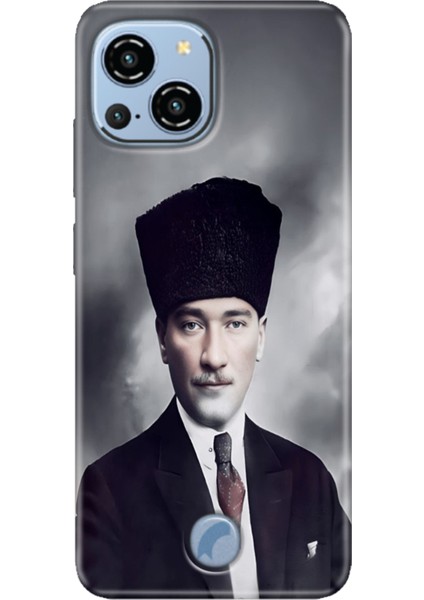 Reeder S23 Pro Max Kılıf Resimli Arka Kapak Silikon Kapak Atatürk