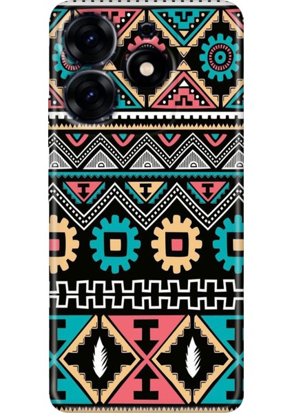 Tecno Spark 10 Pro Kılıf Renkli Temalı Tarz Silikon Etnik