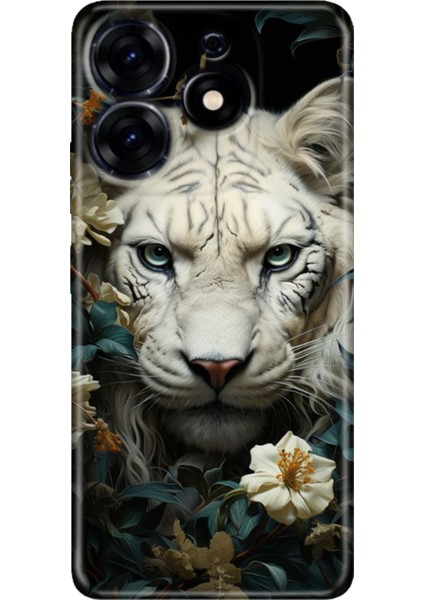 Tecno Spark 20 - 20C Kılıf Renkli Temalı Tarz Silikon Aslan