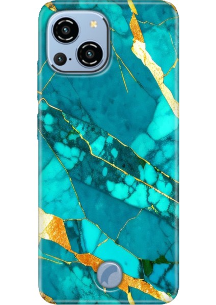 Reeder S23 Pro Max Kılıf Desenli Kapak Baskı Uv Prag Mermer