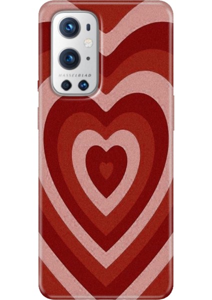 Oneplus 9 Pro Kılıf Desenli Design Silikon Mat Kalp