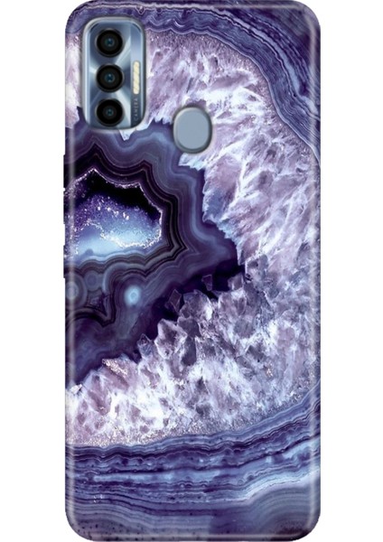 Tecno Spark 7 Pro Kılıf Renkli Silikon Elmas