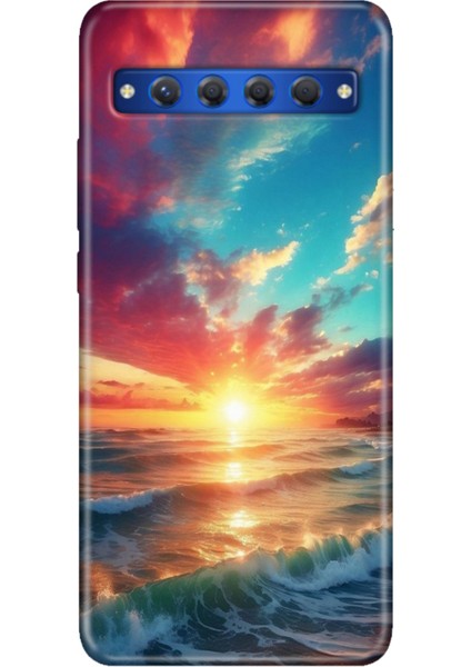Tcl 10 Plus Kılıf Desenli Silikon Renkli Tpu Case Okyanus