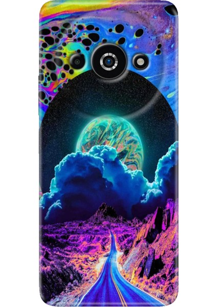 Xiaomi Poco C61 Kılıf Tasarım Baskılı Silikon Dream Road