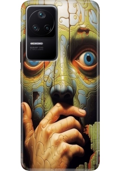 Xiaomi Poco F4 Kılıf Desenli Kapak Renkli Ermer Iluzyon