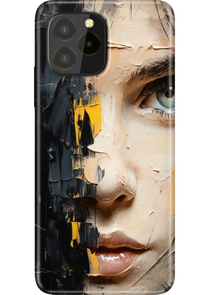 Oukitel C21 Pro / Plus Uyumlu Kılıf Desenli Silikon Renkli Tpu Uv Beauty