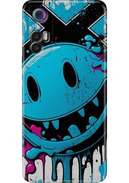 Tcl 30+ (Plus) Kılıf Silikon Renkli Resimli Arka Kapak Vintage Wall