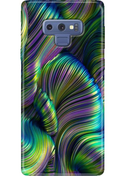 Samsung Galaxy Note 9 Kılıf Renkli Esnek Silikon Holographic