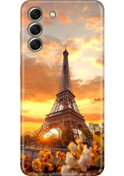 Samsung Galaxy S21 Fe Kılıf Desenli Kapak Renkli Tpu Uv Eyfel