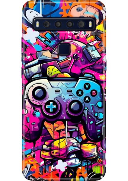 Tcl 10L Kılıf Baskılı 6.53" Silikon Renkli Resimli Arka Kapak Gamer