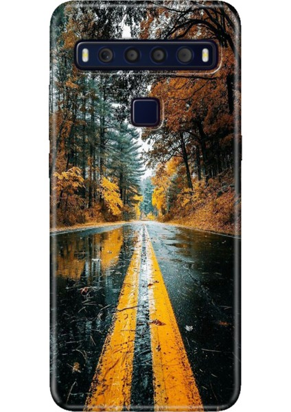 Tcl 10L Kılıf Baskılı 6.53" Silikon Renkli Resimli Arka Kapak Korku Yolu