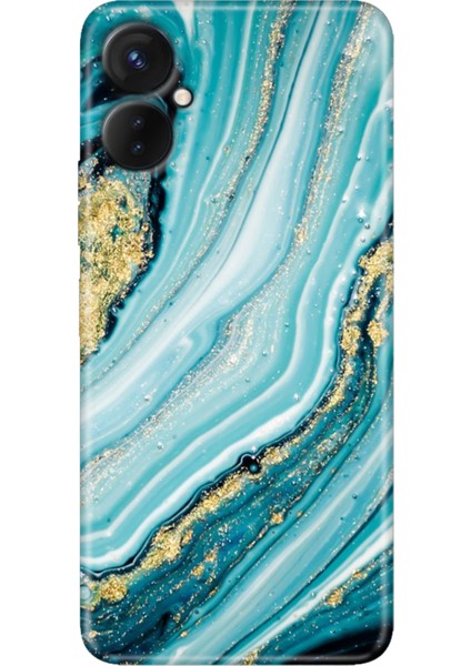 Tecno Camon 19 Neo Kılıf (CH6I) Uyumlu Desenli Silikon Simli Taş