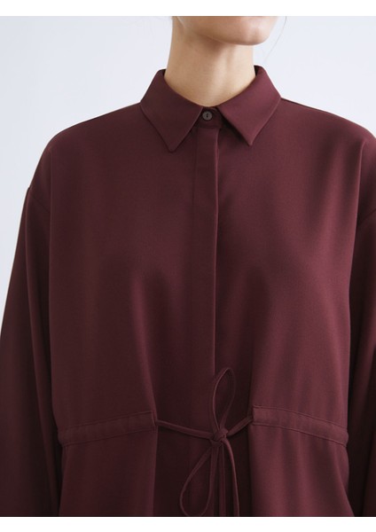 Yeni Sezon Beli Bağlamalı Kadın Gömlek Tunik modelleri