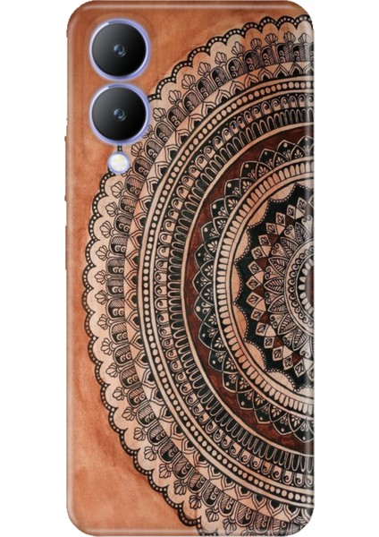 Vivo Y17S Kılıf Desenli Kapak Renkli Silikon Cvr Mat Max