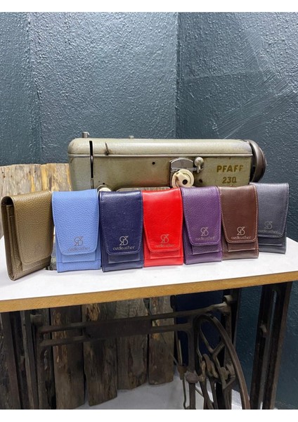 Turuncu Deri Sigaralık,sigaralık,hakiki Deri Sigaralık,sigara Kutusu Lacivert Tek Ebat Unisex