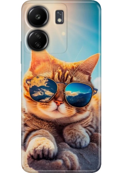 Xiaomi Redmi 13C - Poco C65 Kılıf Renkli Esnek Silikon Cat