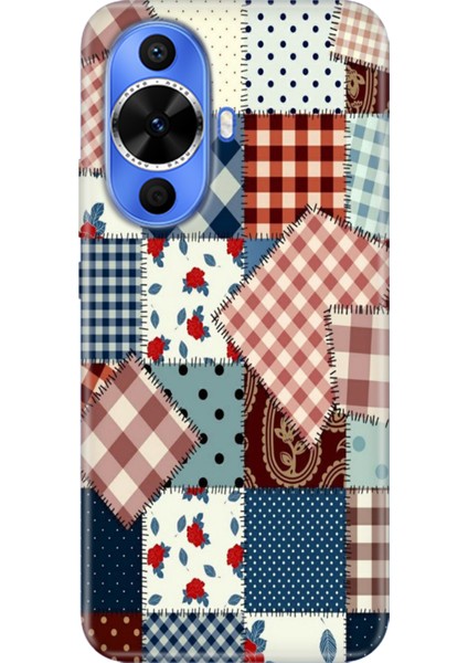 Huawei Nova 12S Kılıf Desenli Kapak Renkli Tpu Uv Yama
