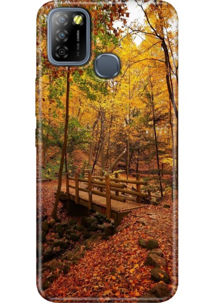 Infinix Smart 5 Uyumlu Kılıf Renkli Smart 5 Silikon Kasımda Aşk