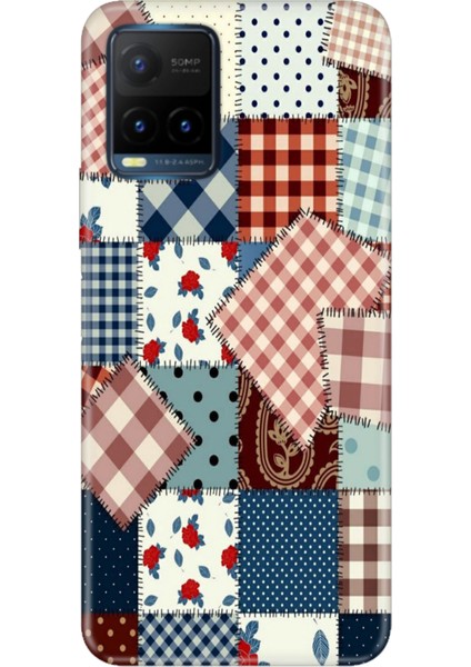 Vivo Y21S Uyumlu Kapak Kılıf Desenli Kapak Renkli Tpu Uv Yama