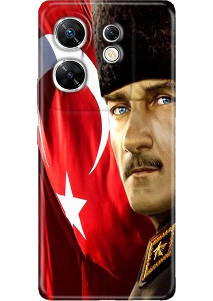 Infınıx Zero 30 4g Kılıf Hd Desenli Esnek Silikon Mustafa Kemal