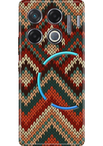 Infinix Gt 20 Pro Kılıf Renkli Esnek Silikon Zikzak