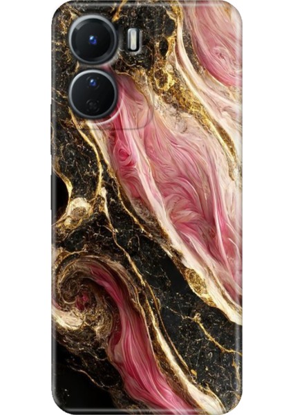 Vivo Y16 Kılıf Desenli Silikon Ermer Teknoloji Kapak Seattle Mermer