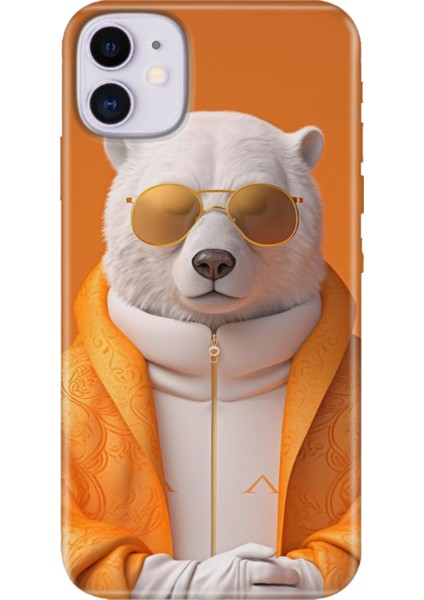 Apple iPhone 11 Kılıf Renkli Temalı iPhone 11 Silikon Stil Bear