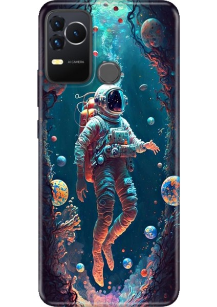 Omix X400 Kılıf Renkli Esnek Silikon Astronot