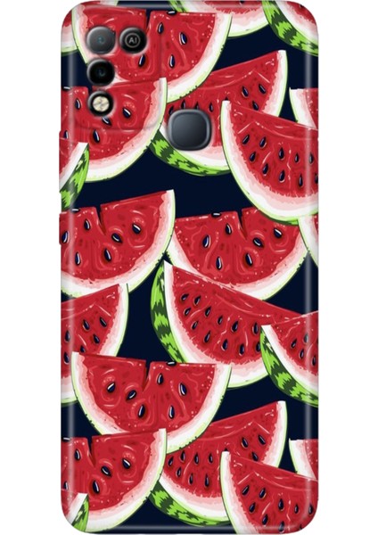 Infinix Hot 10 Play Kılıf Desenli Baskılı Esnek Silikon Kapak Karpuz