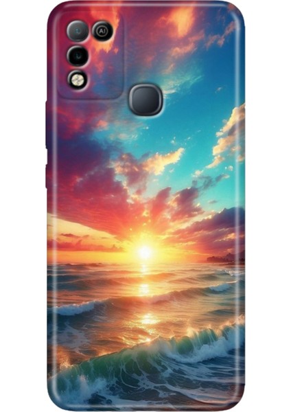 Infinix Hot 10 Play Kılıf Desenli Baskılı Esnek Silikon Kapak Okyanus