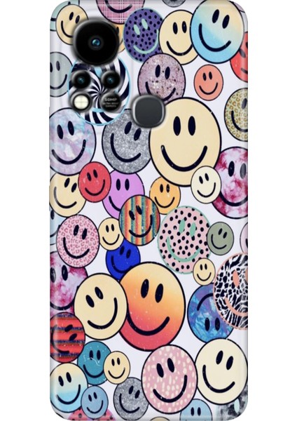 Infinix Hot 11S Uyumlu Kılıf Renkli Tpu Silikon Emojix