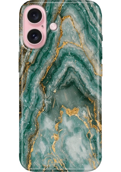 iPhone 16 Kılıf Silikon Desenli Kalıplı Case Granit