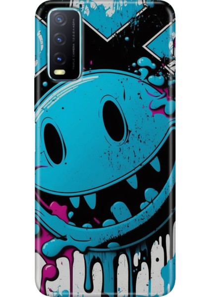 Vivo Y20 Y20S Y11S Uyumlu Kapak Kılıf Desenli Kapak Renkli Tpu Uv Vintage Wall