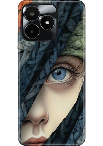 Realme C53 Kılıf (RMX3760) Uyumlu Desenli Silikon Renkli Tpu Uv Siluet