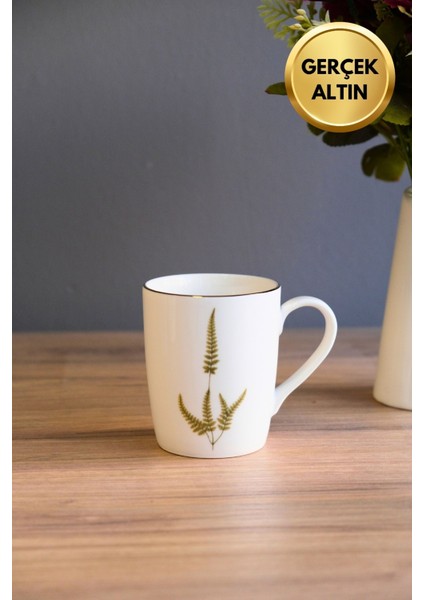 Porselen Natura Marinum Kulplu Mug Kupa 9cm 220ML Tekli modelleri