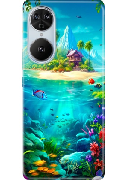 Reeder S19 Max Pro S Edge Kılıf Desenli Kapak Baskı Island