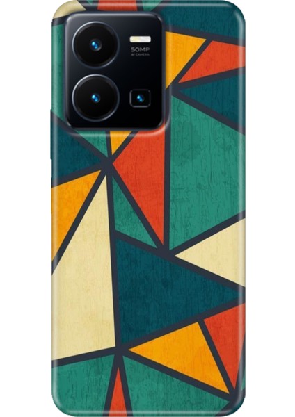 Vivo Y22S -Y35 Kılıf Desenli Kapak Renkli Tpu Uv Wall