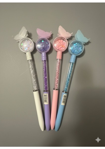 Kelebek Tükenmez Kalem-4 Lü Set