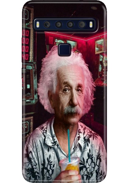 Tcl 10L Kılıf Baskılı 6.53" Silikon Renkli Resimli Arka Kapak Albert